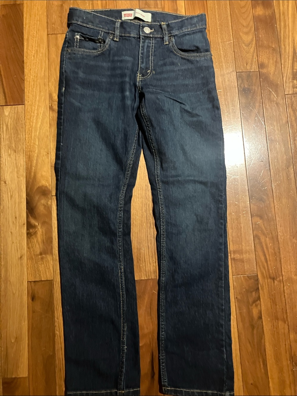 Levi's Kids Dark Blue Straight-Leg Jeans